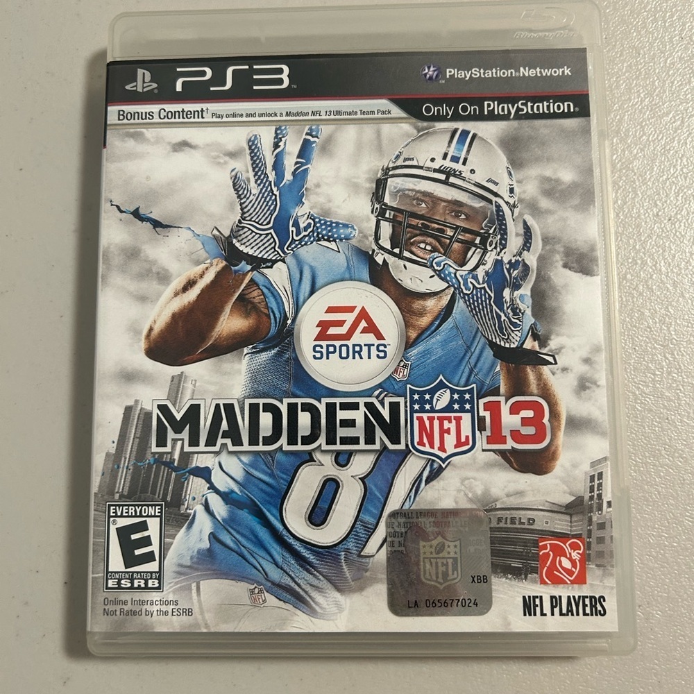 PS3 EA Sports Madden NFL 13 Video Game Football